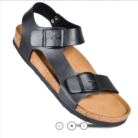 Aerothotic Amulet Slingback Sandal SZ 7 Black NIB - Picture 7 of 9